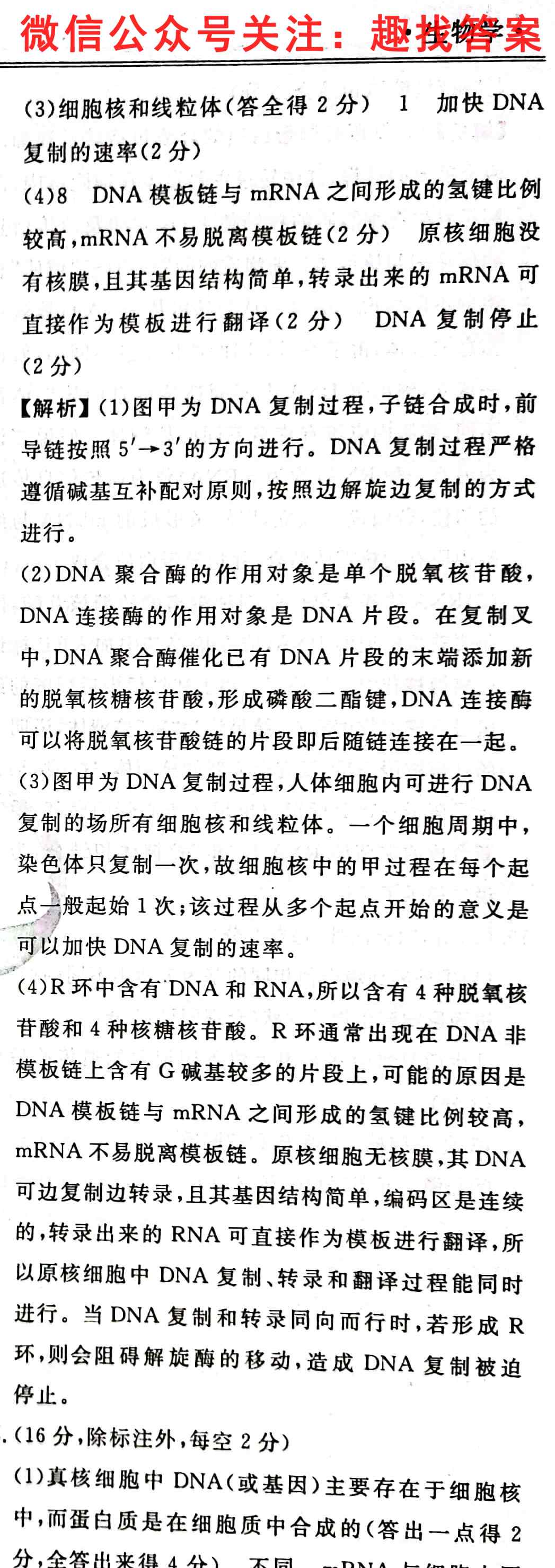 衡水金卷先享题2022-2023高三一轮复习40分钟周测卷(重庆专版)十三生物试题