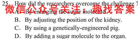 衡水金卷先享题2022-2023学年度上学期高三年级四调考试(老高考)英语