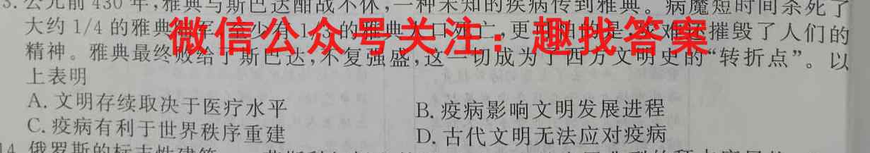 2023年全国高考·模拟调研卷LLY(六)6历史