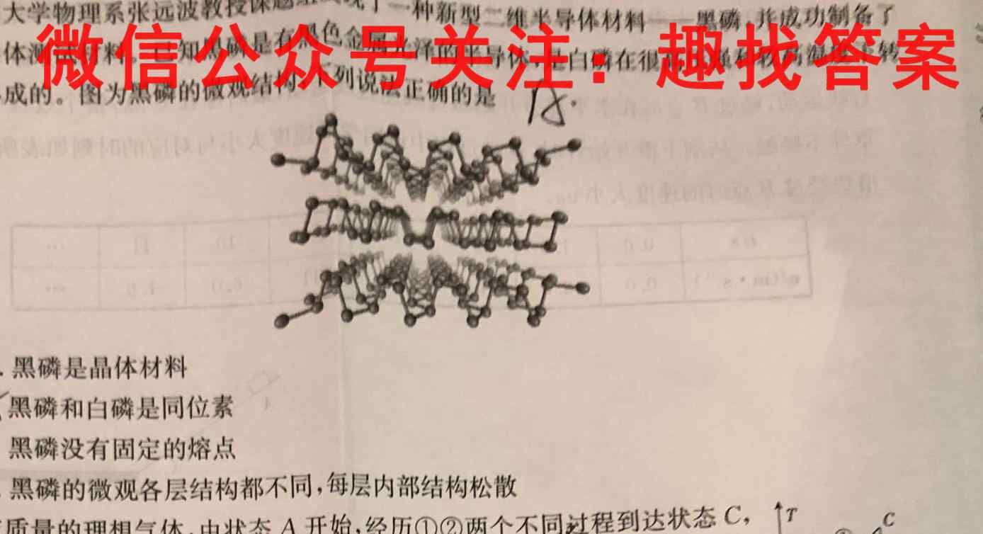 [国考1号5]第5套 高中2023届基础知识滚动训练物理