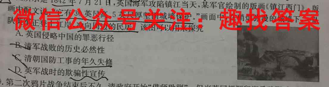 九师联盟2022~2023学年高三核心模拟卷(中)二2历史