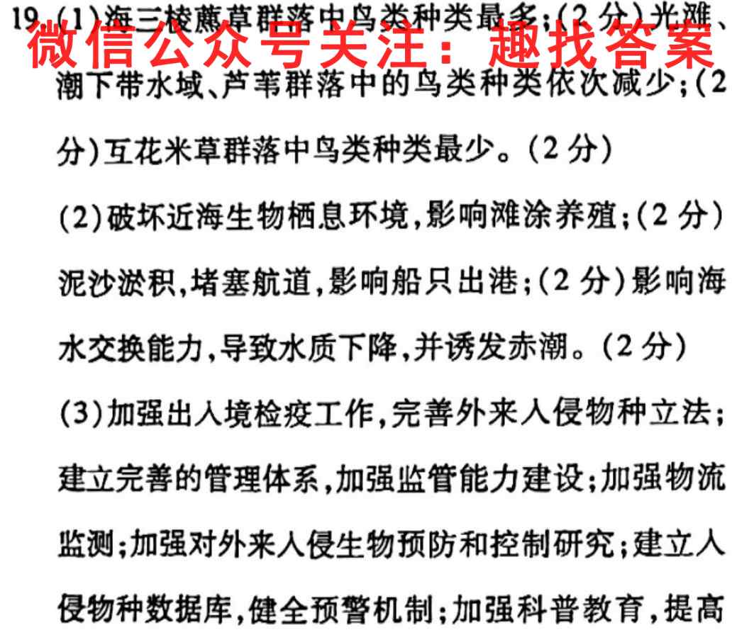 天一大联考 2022-2023学年海南省高考全真模拟卷(2二)地理