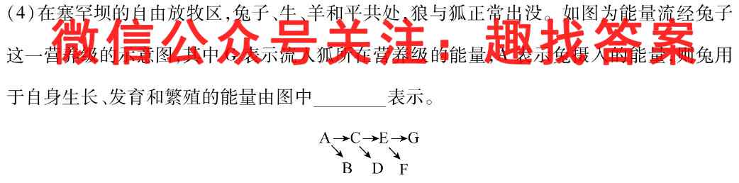 2023年普通高等学校招生全国统一考试·S3最新模拟卷4(四)生物