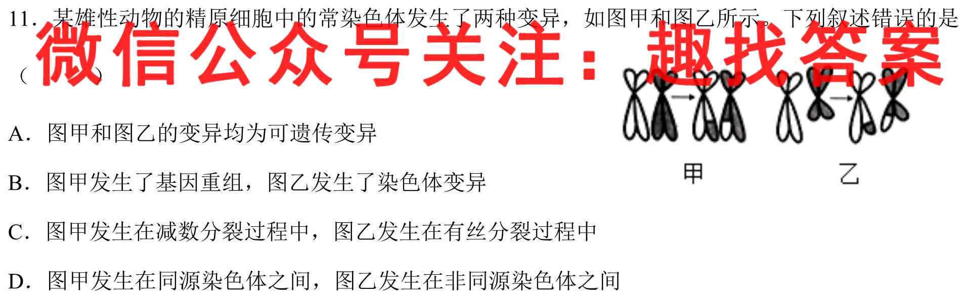 枣庄三中2022-2023学年度第一学期高三年级12月考试生物