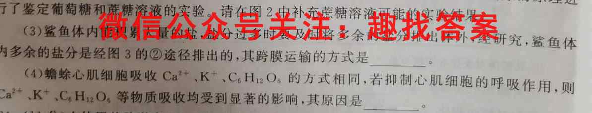 2023全国高考分科综合卷 LLA(六)6生物试卷答案