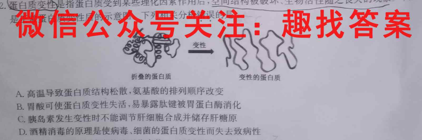 非凡吉创 2022-2023学年高三年级TOP二十名校十二月调研考生物