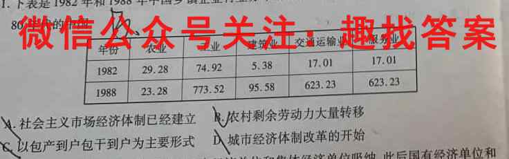 2023年普通高等学校招生全国统一考试 23新教材老高考·JJ·FZMJ 金卷仿真密卷3(三)历史