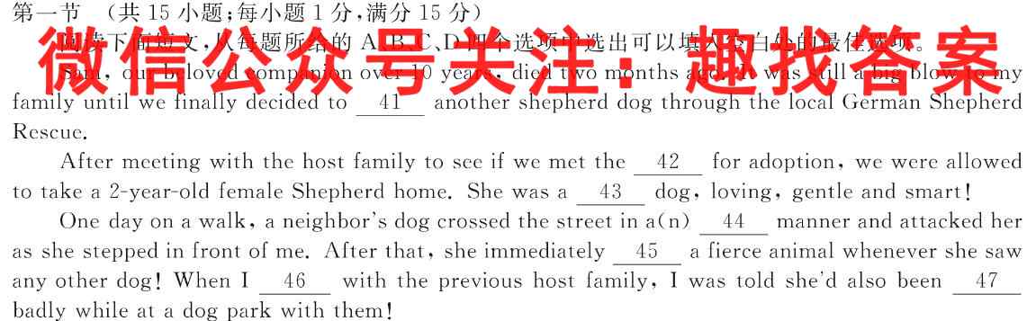 2023届衡水金卷先享联盟高三联考 高三大联考(11月)英语