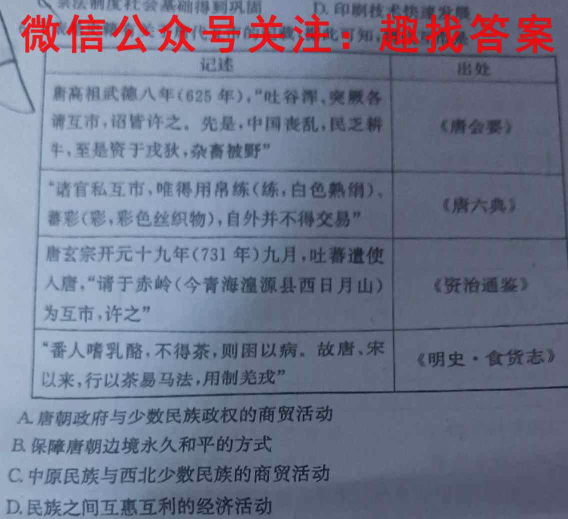 2022-2023学年贵州省高一考试12月联考(003A GZ)政治