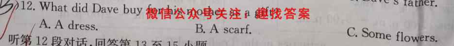 金考卷·百校联盟(全国卷)2023年普通高等学校招生全国统一考试 领航卷(6六)英语