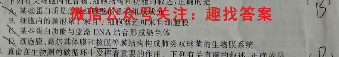 衡水市第十三中学2022~2023学年高三第一学期质检考试(三)(23-201C)生物试卷答案