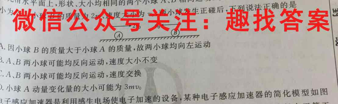 河北省沧衡八校联盟高三年级2022~2023学年上学期期中考试(23-138C)物理