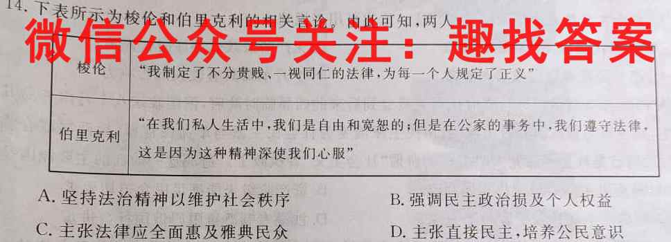 2023年普通高等学校招生统一考试模拟信息卷 新S3(三)历史