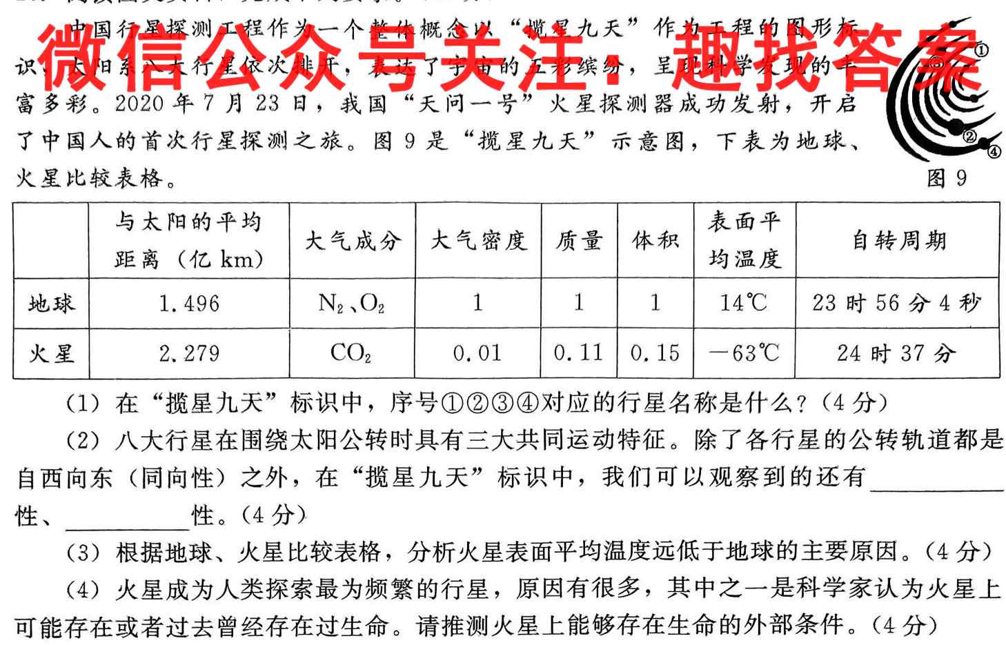 2023届金学导航·模拟卷(四)·D区专用地理