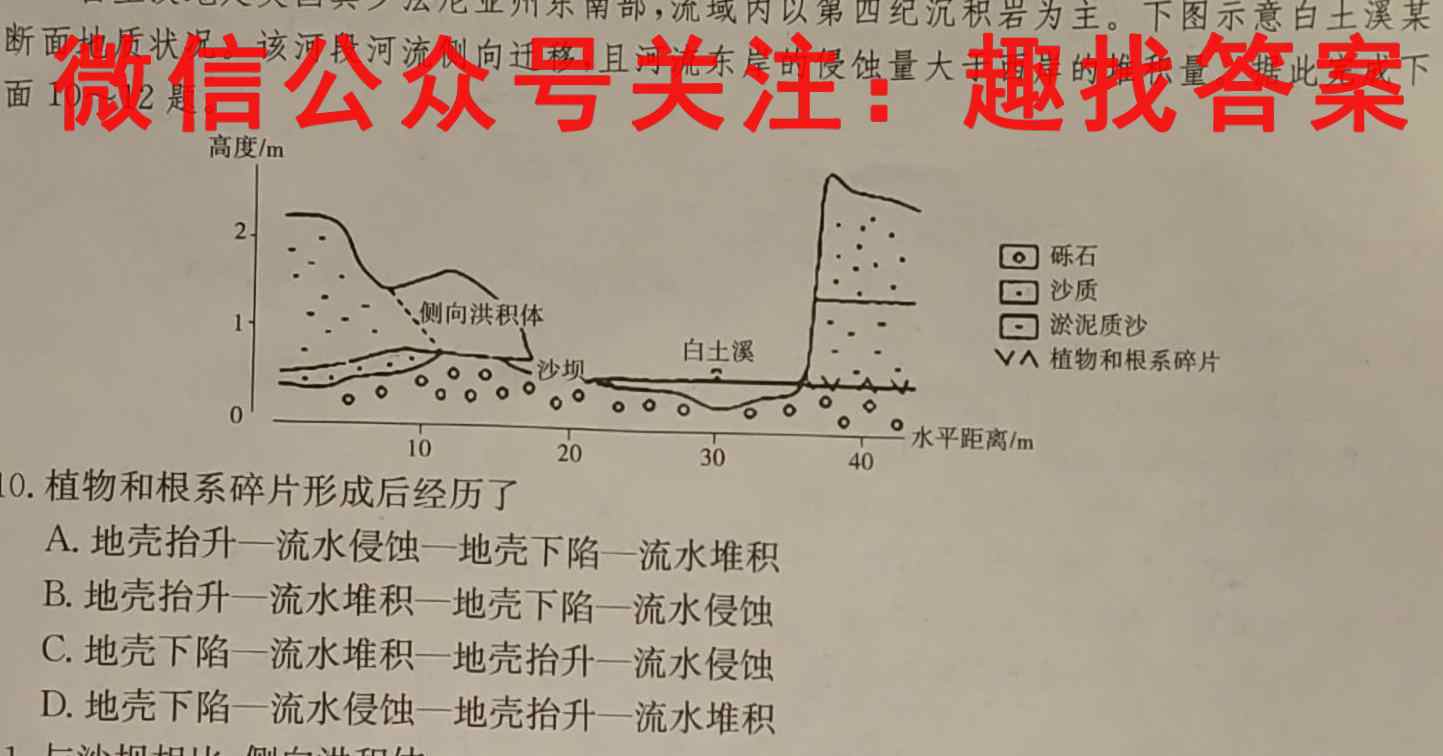 河南省鹤壁市2024届高二年级下学期第一次段考地理