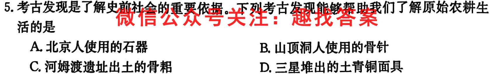 炎德英才大联考长沙市一中2023届高三月考试卷(四)历史