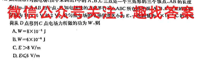 贵州省2023届贵阳一中高考适应性月考(四)4物理