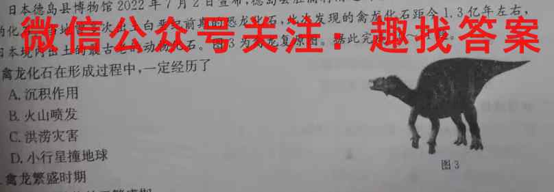 名校之约 2023届高三分科模拟检测卷3(三)地理