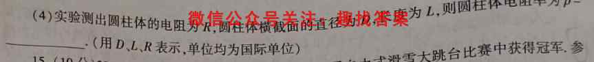 2022-2023学年度上学期高三年级第三次综合素养评价(HZ)物理