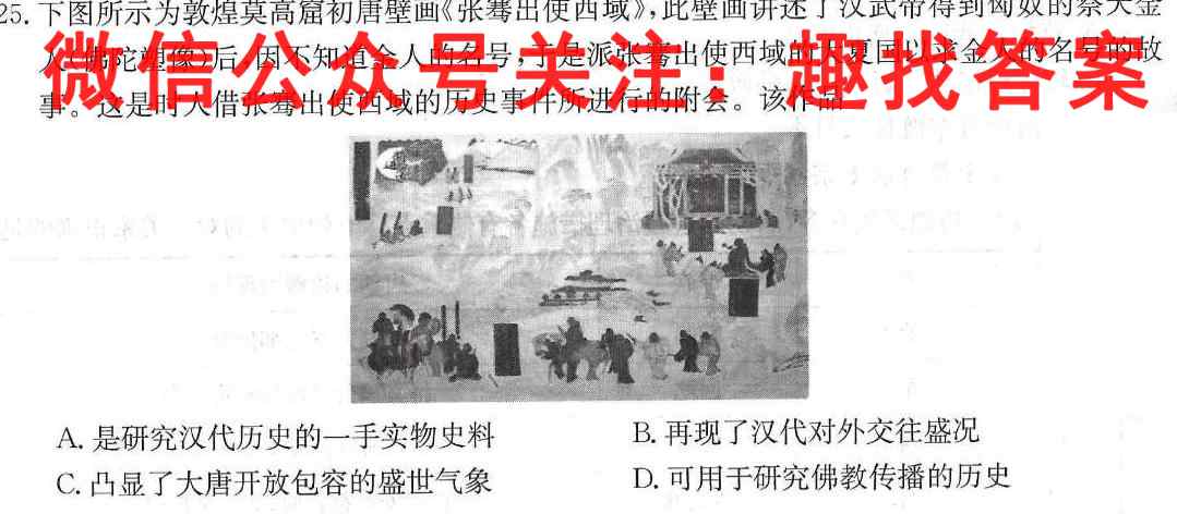 贵州天之王教育·2023届全国甲卷高端精品模拟信息卷(六)6历史试卷