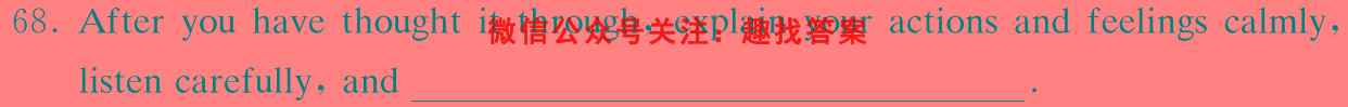 2023届福建省高三半期考试(23-111C)英语