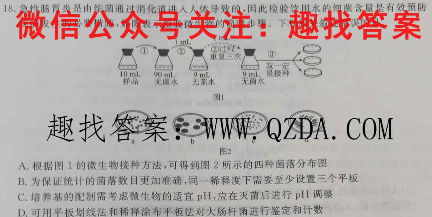 群力考卷·模拟卷·2023届高三第四次生物