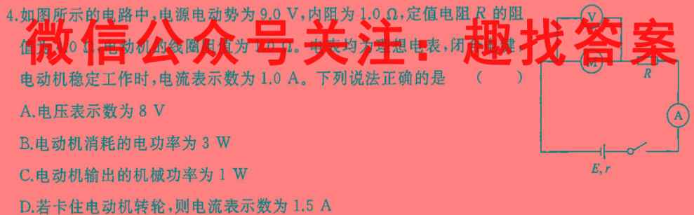 2023届天一大联考·高考全真模拟卷 老高考(六)6物理