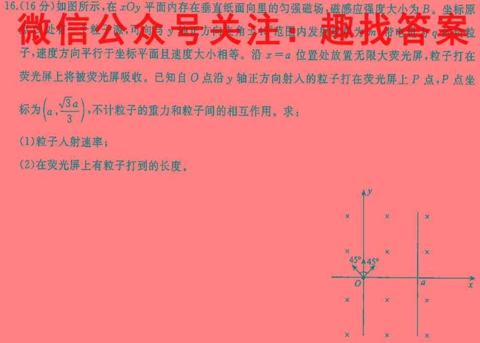 百师联盟 2023届高三仿真模拟考试(3三)3新高考卷物理