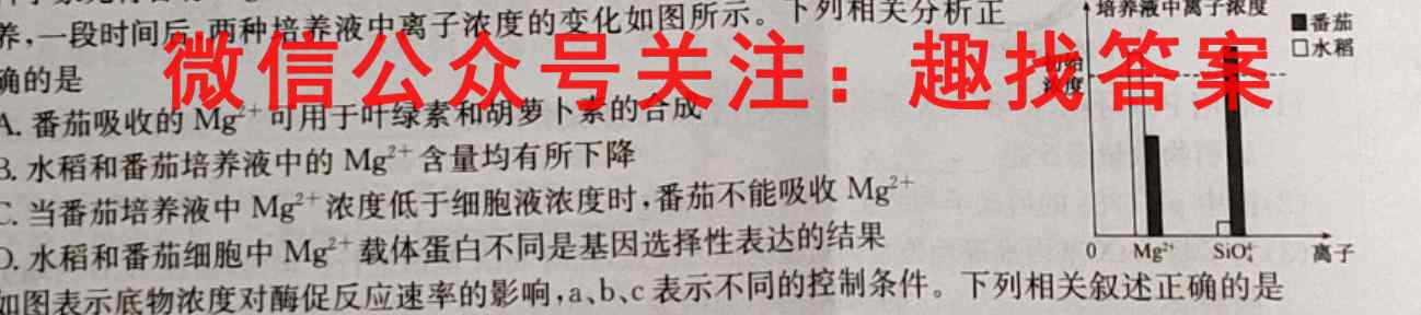 2022-2023学年重庆市渝东六校共同体高2025届(高一上)联合诊性测试生物