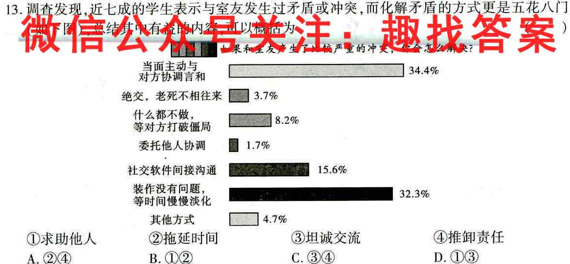 衡中同卷 2022-2023学年度高考分科综合测试卷 新教材/新高考(二)2政治试卷答案