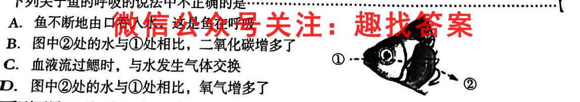 2023届普通高等学校招生全国统一考试 12月青桐鸣大联考(高三)(新教材)生物