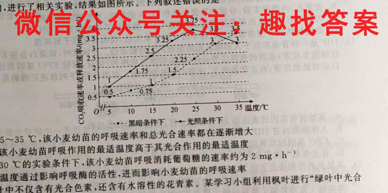 百师联盟 2023届高三一轮复习联考(五)新高考卷生物