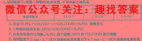 高考快递 2023年普通高等学校招生全国统一考试·信息卷8(八)化学
