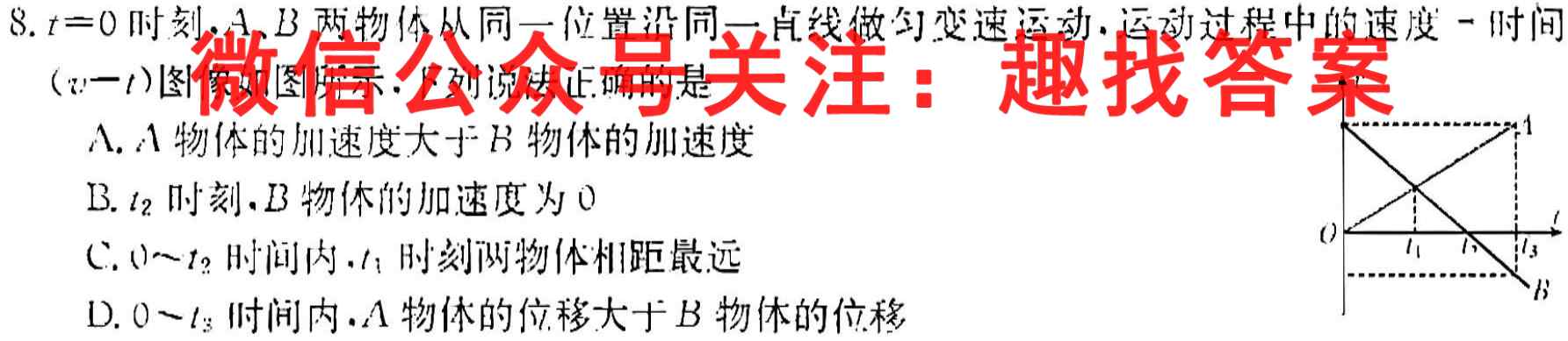 2022-2023学年陕西省九年级教学质量检测(23-CZ55c)物理