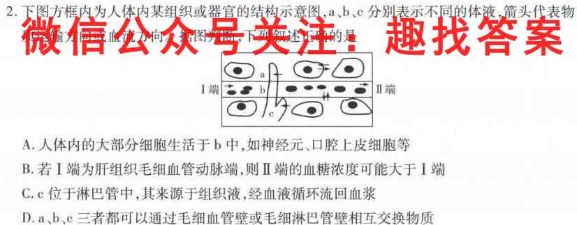 广西国品文化2022~2023年高考桂柳综合模拟金卷(5五)生物