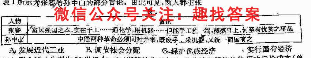 [岳阳一模]岳阳市2023届高三教学质量监测(一)1历史试卷