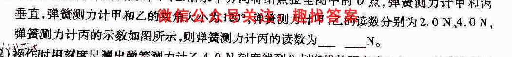 天一大联考 2022-2023学年高一年级阶段性测试(2二)物理