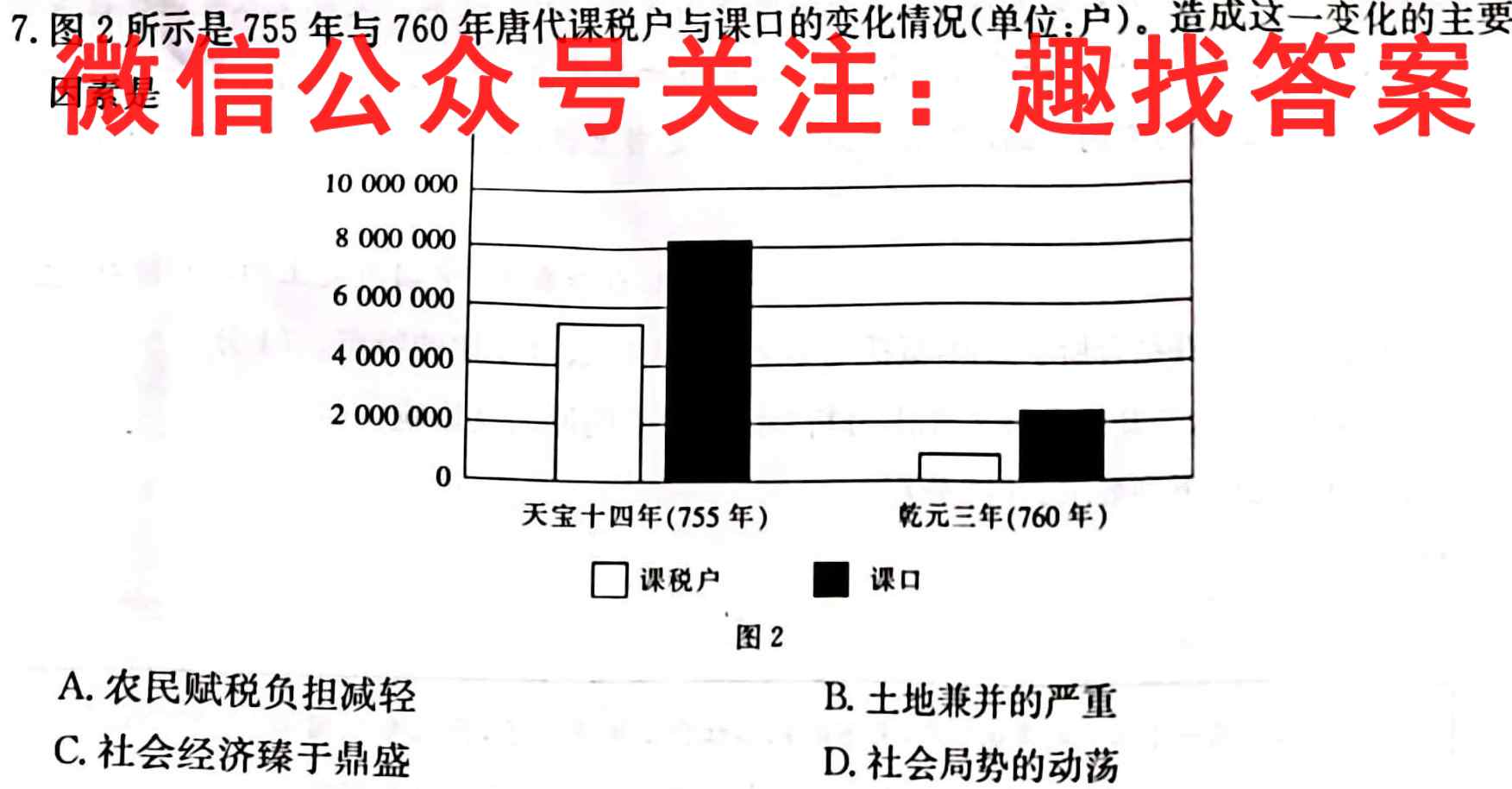 陕西省礼泉二中2022~2023学年度高二第一学期第二次月考历史