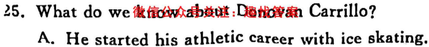 九师联盟2022-2023高三11月质量检测(X/L)英语