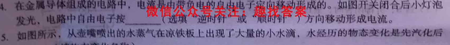 2023届普通高等学校招生全国统一考试模拟卷(四)4物理