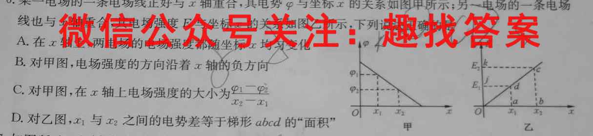 2023届衡中同卷调研卷 全国卷A(一)物理