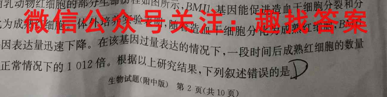 2023届衡水金卷先享题 调研卷 福建版(六)文理数学