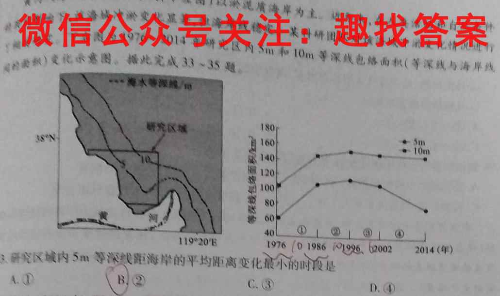 2023届衡水金卷先享题调研卷 湖南专版 一地理