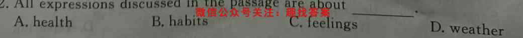 衡水金卷2022-2023学年度上学期高二年级期中考试(新教材·月考卷)英语