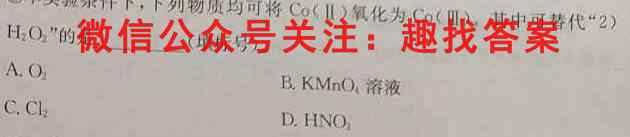 衡水金卷2022-2023学上学期高三年级期末考试(湖南专版)化学