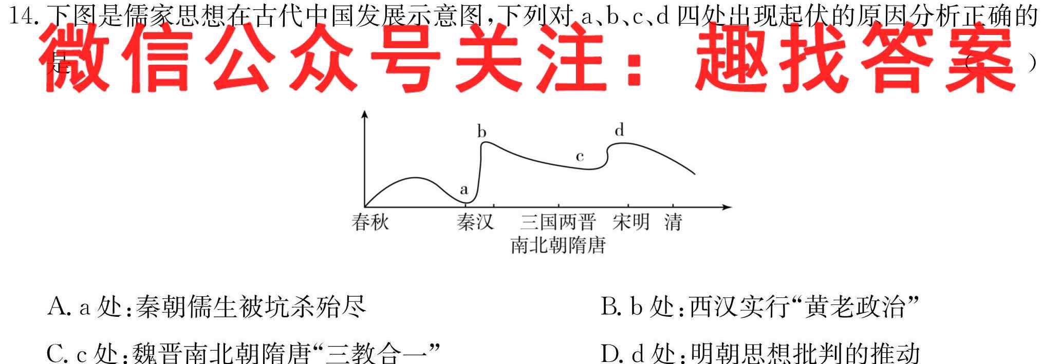2022-2023吉林省高二考试12月联考(202B JL)政治试卷答案