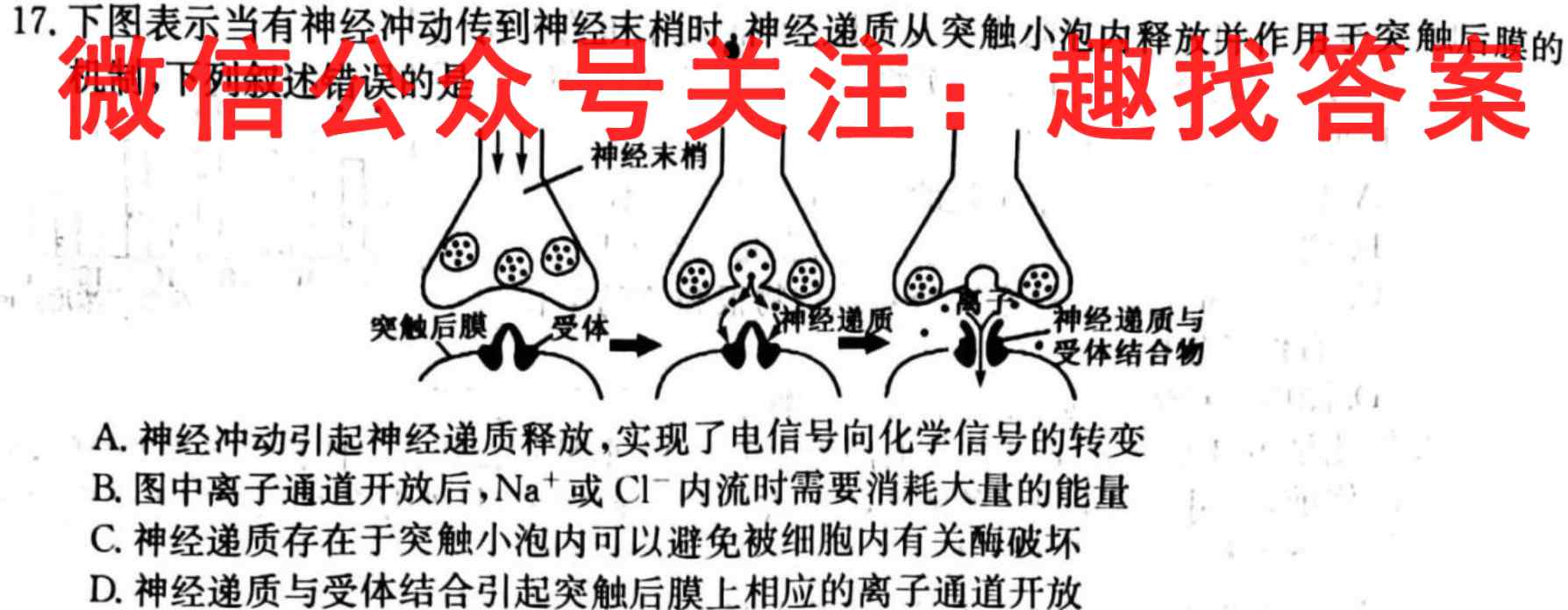 益卷 铜川二中2022~2023学年度九年级第一学期第二阶段检测试题(卷)生物试卷答案