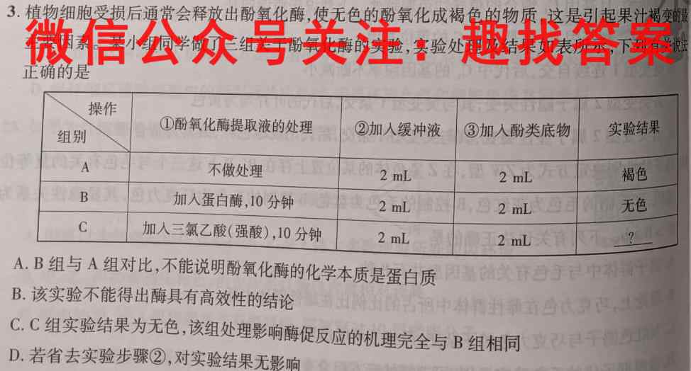 名校之约2023届高三高考仿真模拟卷2(二)生物