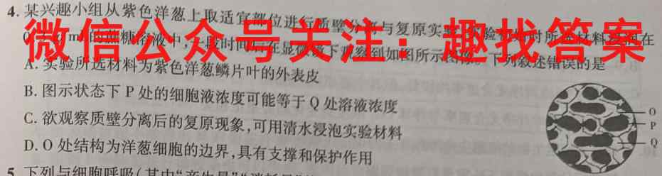 衡水金卷先享题2023调研卷6生物
