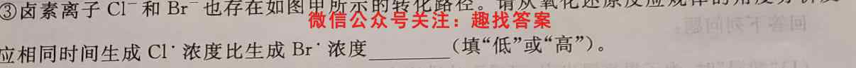 百师联盟 2023届高三仿真模拟考试(3三)3新高考卷化学